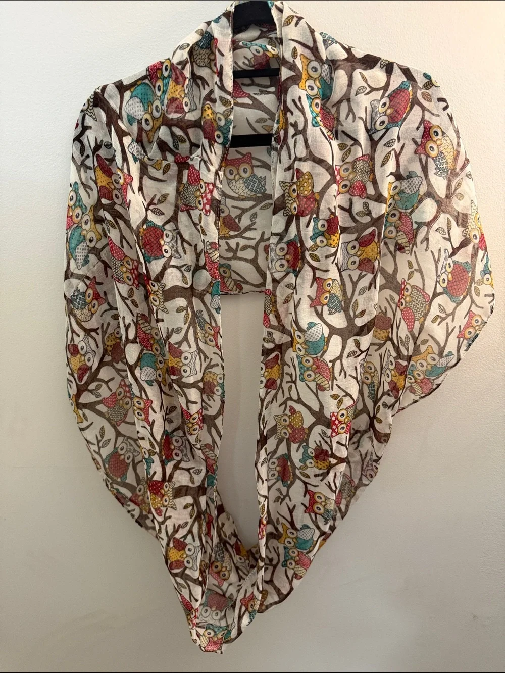 Like New! Owl Infinity Scarf